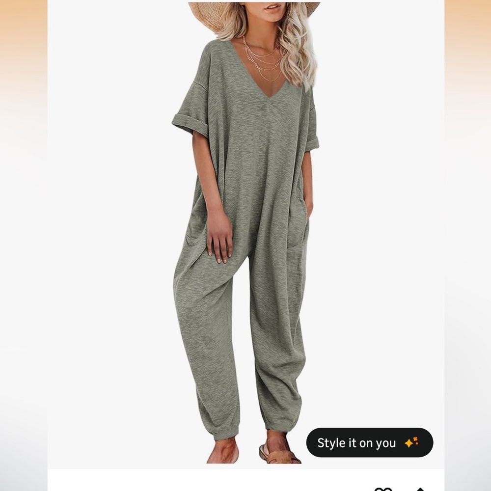 Nirovien Olive Green women’s jumpsuit